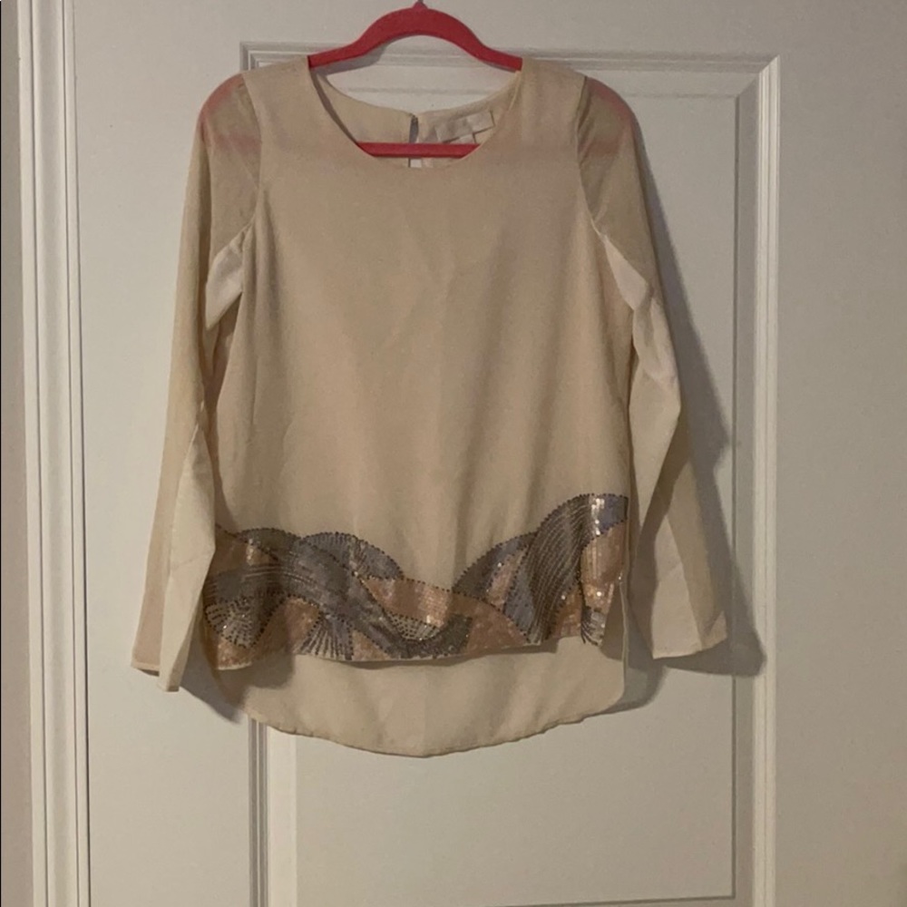 Cream dress top
